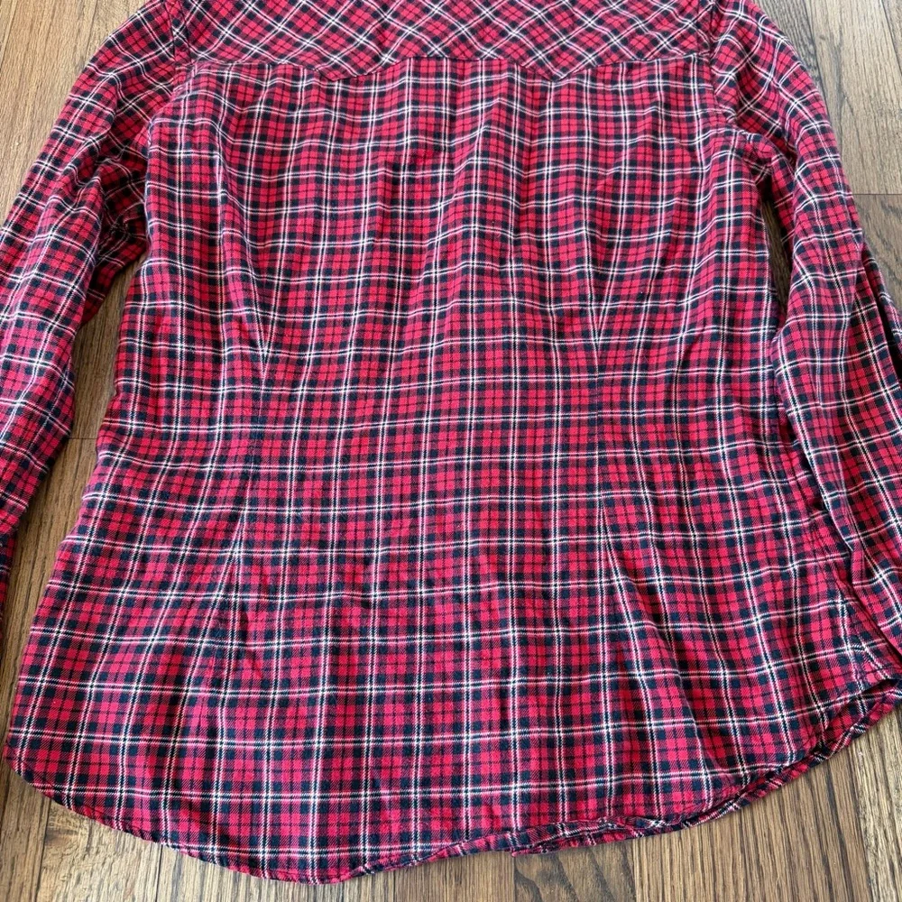 Vintage Ralph Lauren Women’s Slim Fit 100% Cotton Pearl Snap Size 6 - Picture 15 of 16